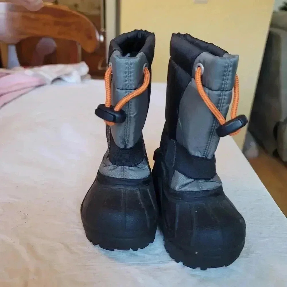 Columbia POWDERBUG YC1145-012 Boy Girl Unisex Toddler Size 6 Snow Boots Black - Picture 3 of 6